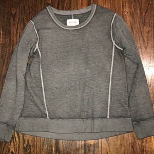 Grey crew neck sweatshirt